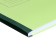 Book of accounting, 128 sheets, cardboard cover 7B, offset block, cell, green color (imitation)