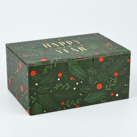 Folding box "Happy New Year", 22 x 15 x 10 cm, new year-1