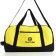 Sports bag, textura, average size, black color/lemon