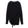 Female jumper with decorative assembly Contse Elegant, size XS, color Black