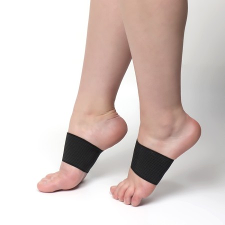 Suppinators for shoes, shock -absorbing, cuff, textile, 10 × 9 cm, pair, black color-4