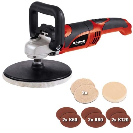 Polisy machine Einhell CC-PO 1100/1 E, 1100W, D = 180 mm, 1000-3500 rpm, case, 6dis 53959