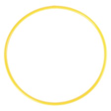 Hoop, diameter 90 cm, yellow color