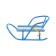 Puppet sledges, blue color