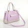 Women's bag with lightning, white/lilac color