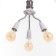 Sindle Trio lamp E27/(3he27) 15W White 8x8x22cm Bayerlux