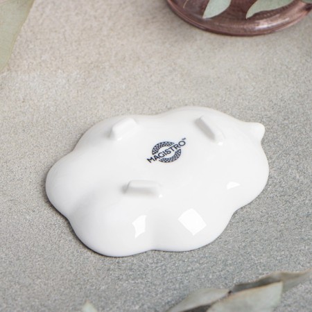 Porcelain caviar on the legs Magistro "Liszt", 10 × 8.5 cm, white color-2