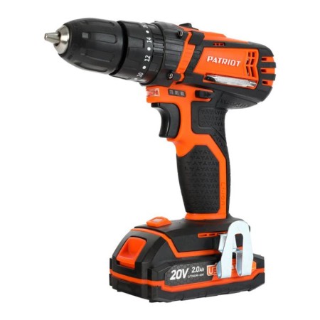 Drill-shuruvumvets Patriot Br201US-H, 20 V, Lion, 2x2 Ah, 30 Nm, shock-2