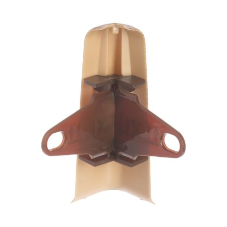 Outdoor angle (external) with fasteners for a skirting board of 85mm "decoration", 211 oak rustic-2