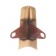 Outdoor angle (external) with fasteners for a skirting board of 85mm "decoration", 211 oak rustic