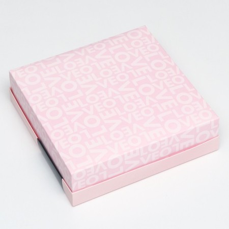 Folding box, love 23 x 23 x 6.5 cm-4