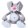 Soft toy "Rabbit Ernie", 62 cm, color gray color