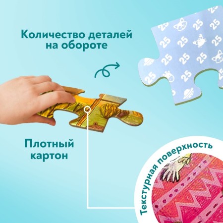 Puzzles 4 in 1 "Festive party", 25, 36, 49, 64 elements-1