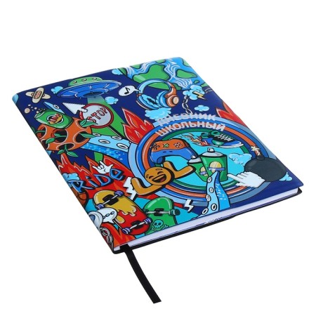 Universal Diary Grade 1-11, 48 sheets "Urban", a soft cover of PVC, embossing with foil, pocket, liesa, an offset unit-1
