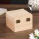 Casket wood for painting square 6.5x8.5x8.5 cm