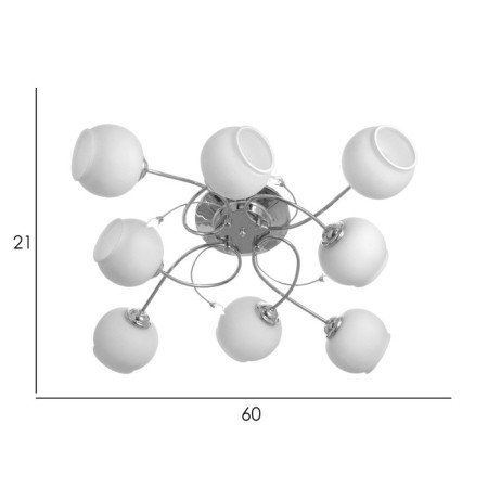 Annet chandelier 8x40W E27 Chrome Model: 2800087-9