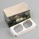 Box for 2 cupcake with a transparent cover, "February 23", 16 × 8 × 10 cm, confectionery packaging