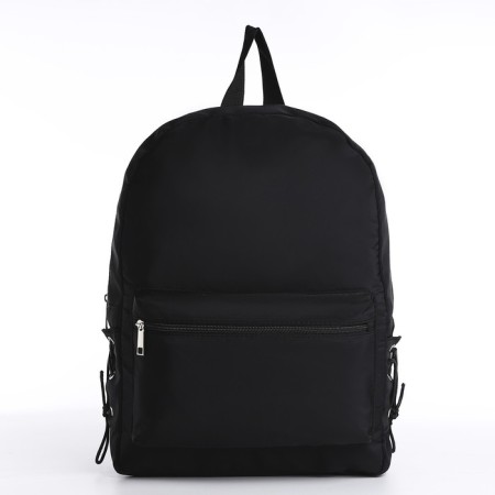 School textile school with side ribbons, 38x29x11cm, black color, lightning department-1