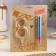 Set a candle for a cake digit 8 giant, gold, with a fountain, 9.5 cm
