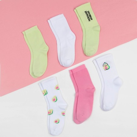 Set of female socks KAFTAN "Avocades", 6 pairs, size 36-39 (23-25 ​​cm)-1