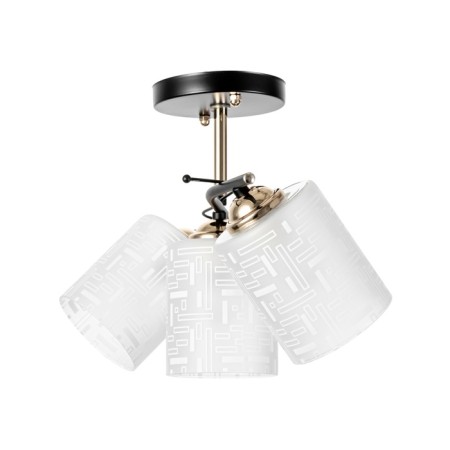 Asselian chandelier 3he27 40W black and gold 52x20x27 cm-4