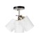 Asselian chandelier 3he27 40W black and gold 52x20x27 cm