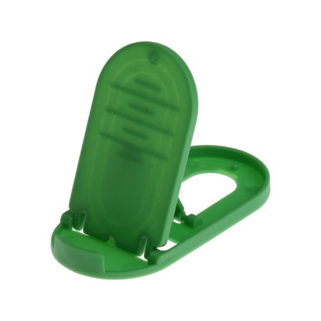 Luazon phone stand, folding, oval, adjustable height, green