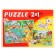 Maxi-Puzzles 2 in 1 "Funny Animals No. 4", 15 and 24 elements