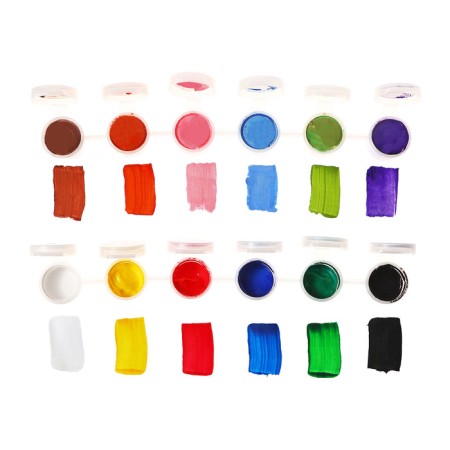Acrylic paint, set of 18 colors x 3 ml, calligrata, frost -resistant, in a package-4