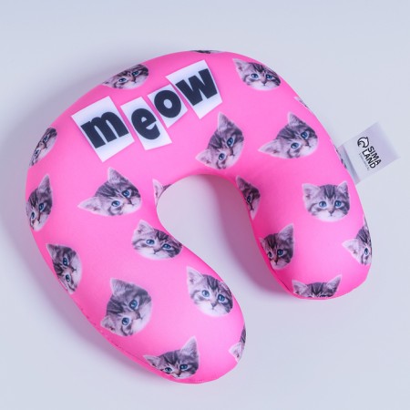 Children's pillow for traveling anti -stress "Cat Meow"-3