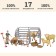 Set of figures "on the farm", 17 items