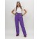 Ski pants female, size 50, purple color