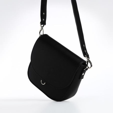 Women's bag Textura, messenger, small size, black color-1