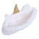 Penal soft, 1 department, 95 x 205 mm, flat, fur, calligrata "unicorn" white