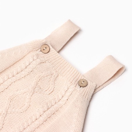 Combine Children's Knitted Minaku, height 56-62, beige color-8