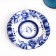 A saucer Gzhel "ANEMON", white-blue, ceramics, D = 15 cm,