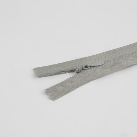 Lightning secret, No. 3, non-proceeding, castle machine, cotton, 30 cm, light-gray color-1