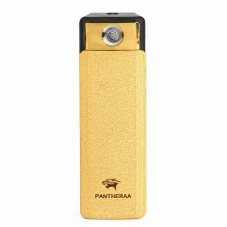 Electronic lighter, USB, spiral, flashlight, 2.5 x 7.5 cm, yellow-1