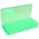Box for wobblers and balancers VB-1, green color, 2-way, 7+7 departments, 190 × 85 × 35 mm