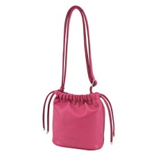Female bag, artificial leather, dark pink 20x10x20 cm