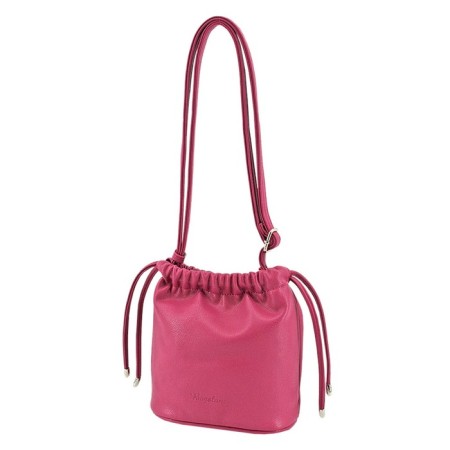 Female bag, artificial leather, dark pink 20x10x20 cm