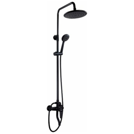 Show system PLSTART PL2402-7, tropical shower, shower set, stainless steel, black 984757