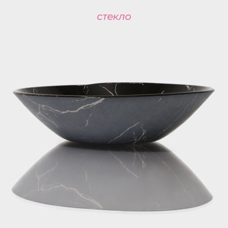 Glass Glass Daulay "Marble Black", 740 ml, 18 × 4.5 cm-1