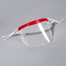 Mask to protect the face with haircut, 50 interchangeable masks, 9 × 18.5 cm, red color