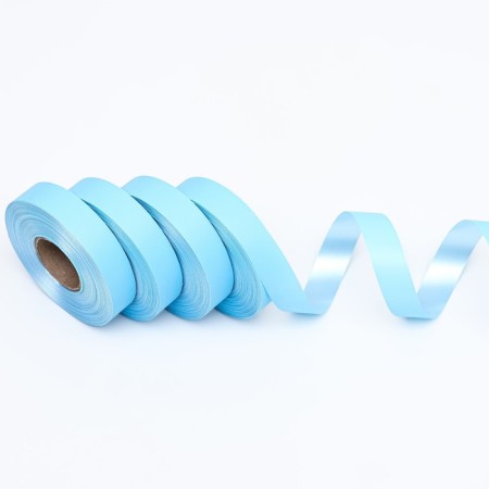 Polypropylene tape "Matte" for decor and gifts, blue, 2 cm x 50 m-2