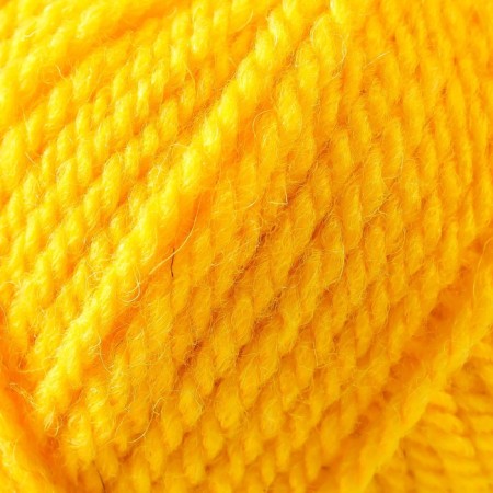 Yarn "Popular" 50% wool, 50% acrylic 133m/100g (12-yellow)-2