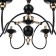 Milano chandelier 6he14 40W black and gold 68x68x79 cm