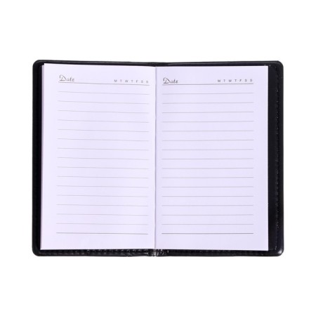 Note book A6, 72 sheets in the ruler, the cover is combined, brown-1