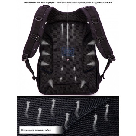 School backpack Skyname + Penal, 38 x 28 x 16 cm, ergonomic back-4