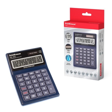 Calculator desktop 12-discharge Erichkrause WC-612, dust-shaped dust